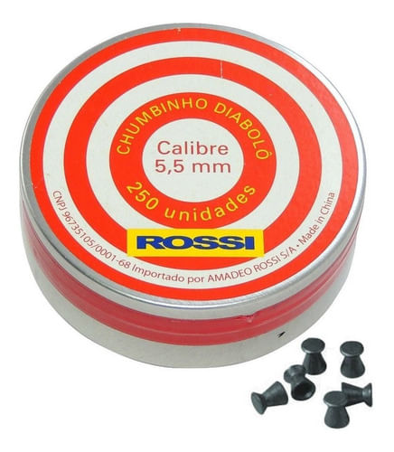 CHUMBINHO 5,5MM 250UN DIABOLO ROSSI