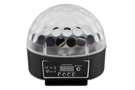 MEIA BOLA DE LED 6 CORES DMX BIVOLT SOG 182B