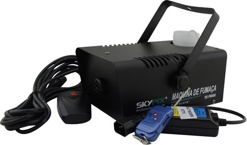 MAQUINA DE FUMAÇA 400W 127V COM CONTROLE SEM E COM FIO SKYPIX