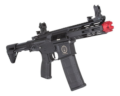 RIFLE AIRSOFT ELETRICO 6MM AEG AR15 SEM BATERIA NEPTUNE PDW ET ROSSI