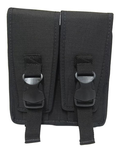 PORTA CARREGADOR DUPLO DE FUZIL PRETO CM2012 CIA MILITAR