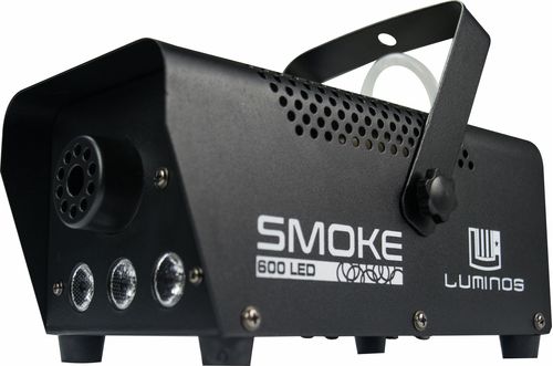 MAQUINA DE FUMAÇA 600W COM LED RGB CONTROLE COM FIO SMOKE 600 LED CONTROLE SEM FIO LUMINOS