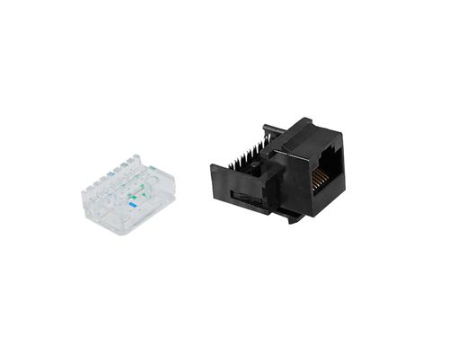 CONECTOR RJ45 KEYSTONE CAT5E PRETO LINKTECH