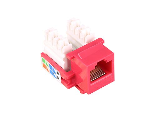 CONECTOR RJ45 KEYSTONE CAT5E VERMELHO ETHERLINK