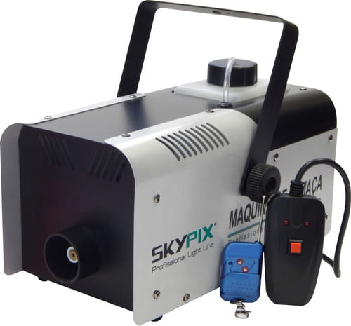 KIT MAQUINA DE FUMACA 900W 127V SKYPIX COM LIQUIDO
