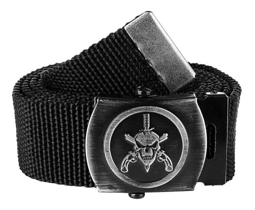 CINTO TATICO SOCIAL LISO COM FIVELA E ROLETE BOPE PRETO FB979 FOX BOY