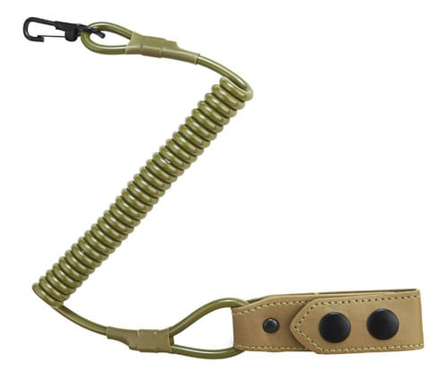 FIEL ESPIRAL COM PRESILHA REFORÇADA FITA EM COURO COM BOTÃO CAQUI G CM15854CQG CIA MILITAR