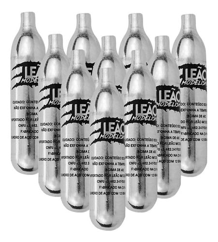 KIT 10 CAPSULA DESCARTAVEL CO2 12G LEAO