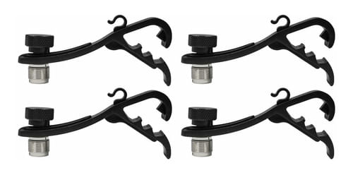 KIT 4 SUPORTE PARA MICROFONE DE BATERIA TIPO CLAMP CSR 114 CSR