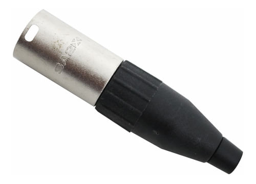 KIT 5 CONECTOR XLR CANON MACHO NIQUELADO SA2X