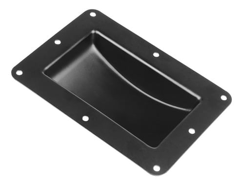 KIT 4 CANECA PARA ENCAIXE DE RODIZIO GRANDE CROMADO PRETO LU-P05 LUMINOS