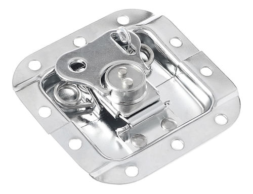 KIT 4 FECHO BORBOLETA PEQUENO CROMADO COM PORTA CADEADO LU-F24 LUMINOS
