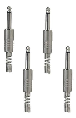 KIT 4 PLUG P10 MONO COM MOLA NINJA SANTO ANGELO
