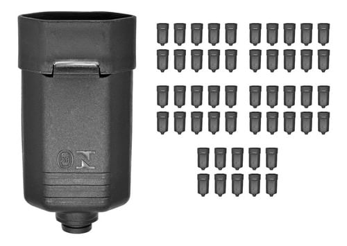 KIT 50 PINO CONECTOR FEMEA PARA EXTENSAO 10A 2P PRETO 11978 MARGIRIUS