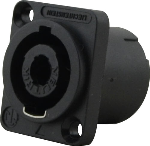 CONECTOR SPEAKON FEMEA 4V QUADRADO PAINEL NL4MP NEUTRIK