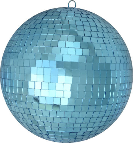 GLOBO ESPELHADO 30CM AZUL