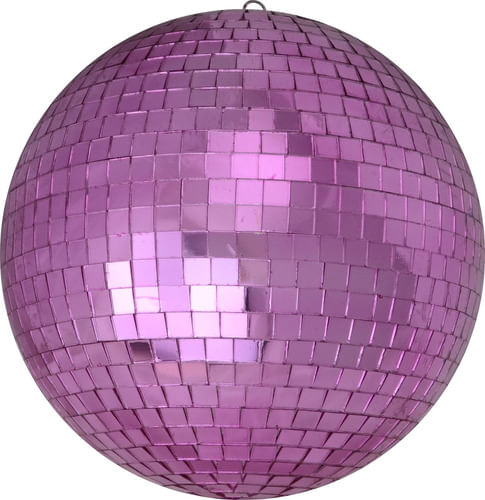 GLOBO ESPELHADO 30CM ROSA