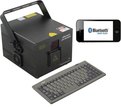 LASER RGB 1W COM TECLADO E BLUETOOTH IPHONE BIVOLT AH5062RGB AHLIGHTS