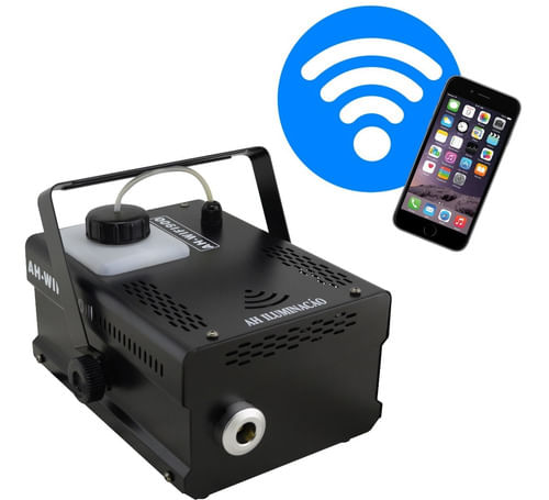MAQUINA DE FUMAÇA 900W 127V COM CONTROLE COM FIO E WIFI AH-WIFI900 AHLIGHTS