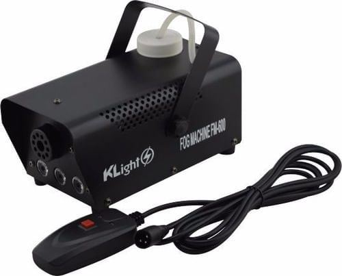 MAQUINA DE FUMAÇA 600W 220V COM 3 LEDS VERMELHO E CONTROLE COM FIO KLIGHT
