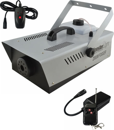 MAQUINA DE FUMAÇA 2000W 220V COM CONTROLE SEM FIO MONSTERLIGHT