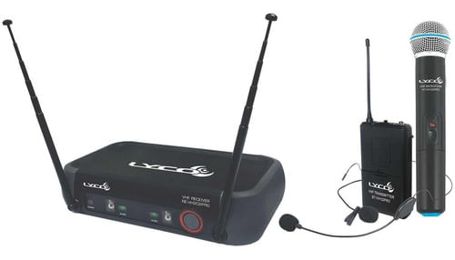 MICROFONE SEM FIO MAO HEADSET LAPELA VHF VH202PRO MHL LYCO