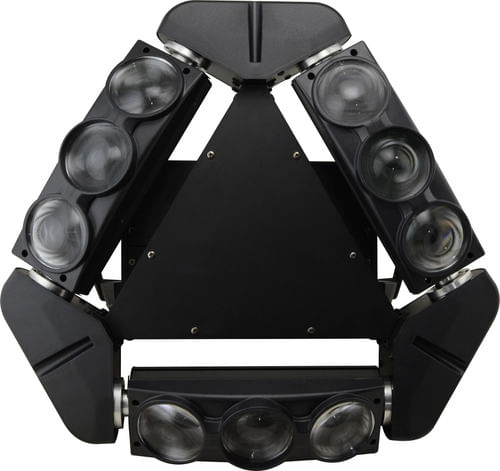MOVING HEAD SPIDER 3 CABEÇAS 9 LEDS 10W RGBW BIVOLT AH2082 AHLIGHTS