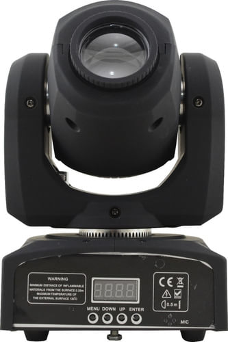 MINI MOVING BEAM LED 10W SPOT COM GOBO DMX BIVOLT MM-10W KLIGHT