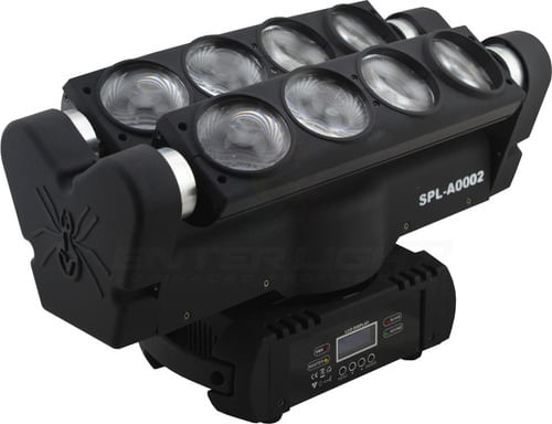 MOVING HEAD SPIDER SAMBA 8 LEDS 12W RGBW SPL A0002 MD