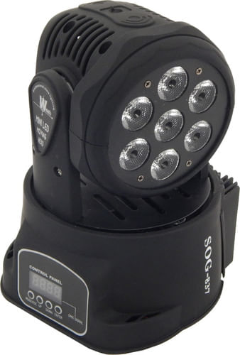 MINI MOVING HEAD 7 LEDS 12W RGBW DMX SOG 837