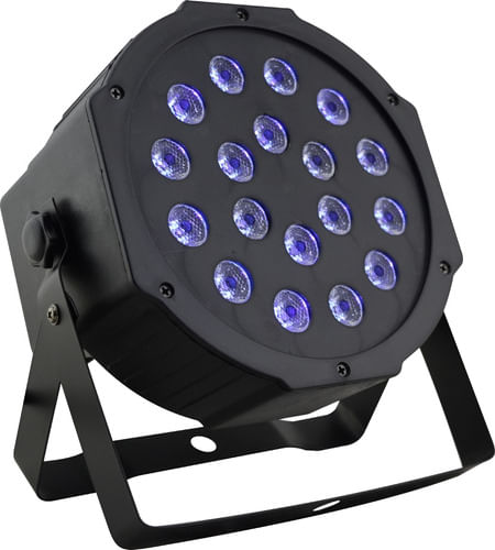 REFLETOR UV 18 LEDS DE 1W UV DMX DIGTAL SLIM UV181 INFINITY