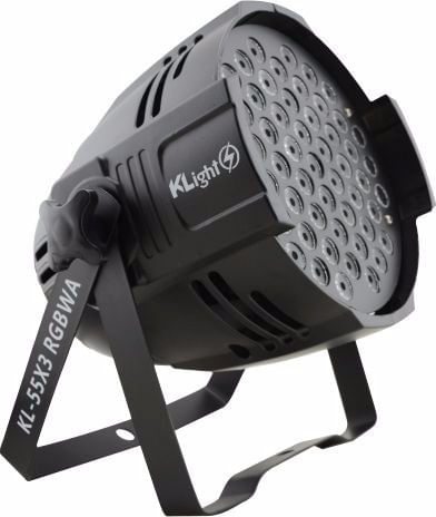 REFLETOR LED PAR 64 55 LEDS RGBWA 3W OPT BIVOLT KLIGHT