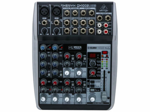 MESA DE SOM 10 CANAIS XENYX  QX1002 USB BEHRINGER