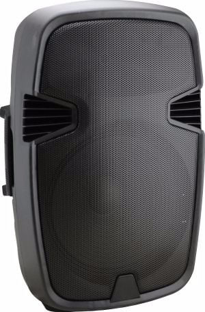 CAIXA DE SOM ATIVA 15 POLEGADAS 350W COM MP3 BATERIA E 2 MICROFONES KLIGHT