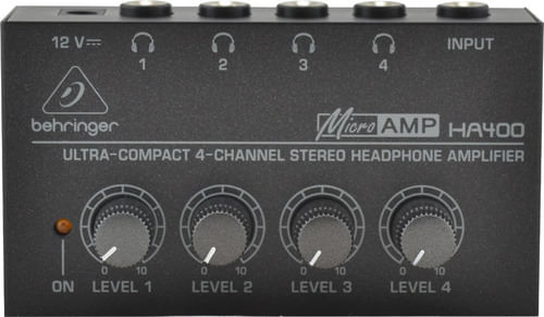 AMPLIFICADOR DE FONE 4 SAIDAS HA400 BEHRINGER