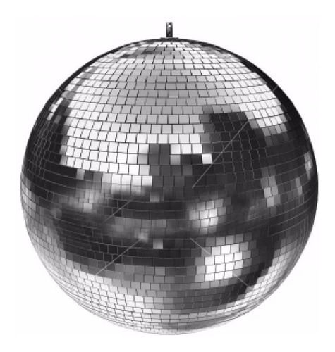 GLOBO ESPELHADO 25CM