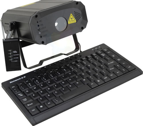 LASER RGB 350MW COM TECLADO E CONTROLE REMOTO RGB201 MD