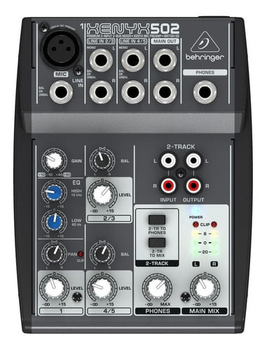 MESA DE SOM 5 CANAIS XENYX 502 127V BEHRINGER