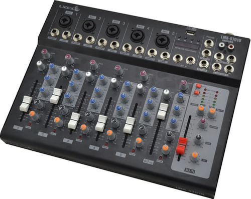 MESA DE SOM 7 CANAIS USB LMX0701U LYCO