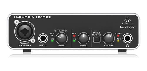 INTERFACE DE AUDIO USB 2 CANAIS UMC22 BEHRINGER
