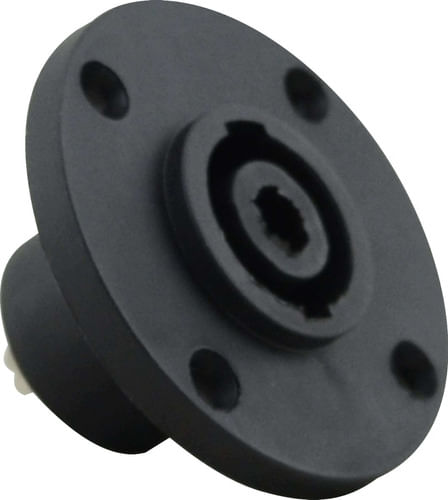 CONECTOR SPEAKON FEMEA 4V REDONDO PAINEL TOZZ