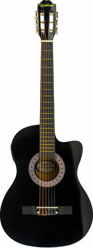 VIOLAO ELETRICO 6 CORDAS PRETO CLCE-1 BK WALDMAN