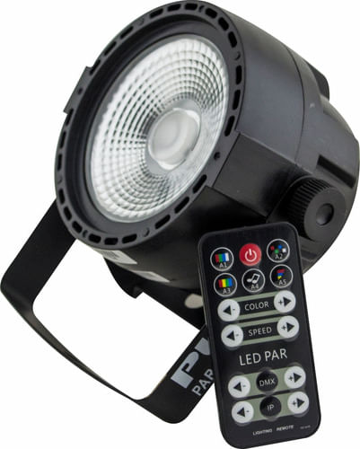 REFLETOR LED PAR 24 1 LED COB 30W RGB PAR COB 30W PLS