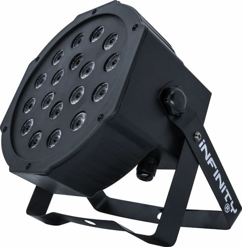 REFLETOR  18 LEDS DE 3W BRANCO QUENTE DMX DIGTAL SLIM IF1833K INFINITY