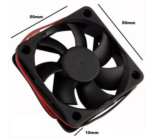 COOLER VENTILADOR 50X50X10 MM 24V 0,13A LUMINOS