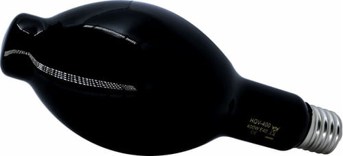 LAMPADA LUZ NEGRA 400W BERINGELA VAPOR MERCURIO SOQUETE E40 SEM  REATOR XENPO