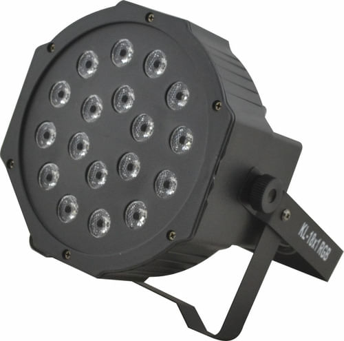 REFLETOR 18 LEDS DE 1W DMX DIGTAL SLIM KLIGHT