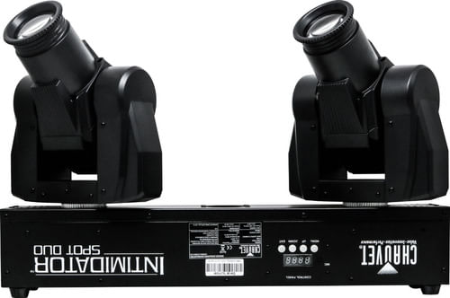 MOVING HEAD SPOT DUPLO 10W COM DISCO DE COR E GOBO INTIMIDADOR SPOT DUO CHAUVET