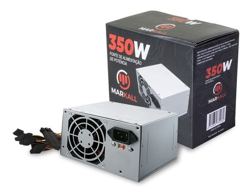 FONTE PARA COMPUTADOR 350W  BIVOLT COM CABO KLIGHT