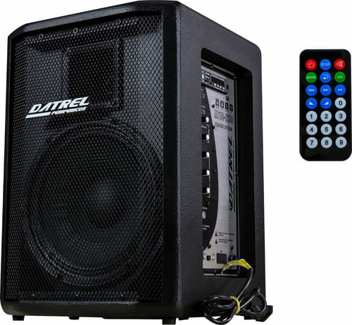 CAIXA DE SOM ATIVA 10 POLEGADAS 200W COM BLUETOOTH BIVOLT POP 10 PRETA DATREL